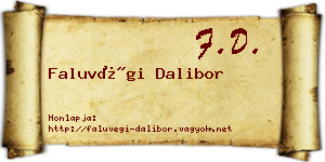 Faluvégi Dalibor névjegykártya